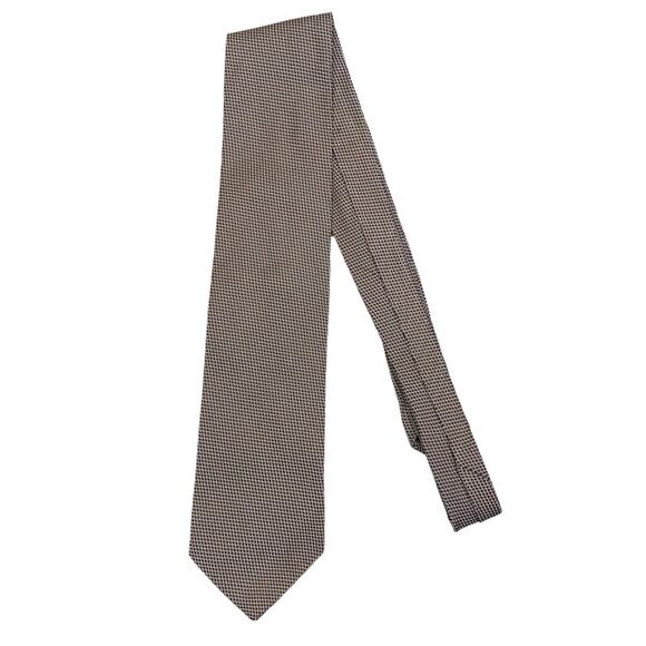 Vintage Hugo Boss Brown 100% Silk Made In Italy Neck Tie - Picture 3 of 9